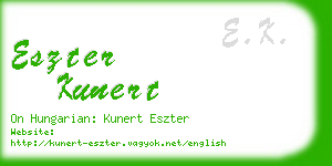 eszter kunert business card